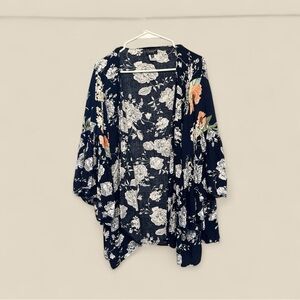 Vintage Y2K B. Boutique Floral Kimono Cardigan - One Size